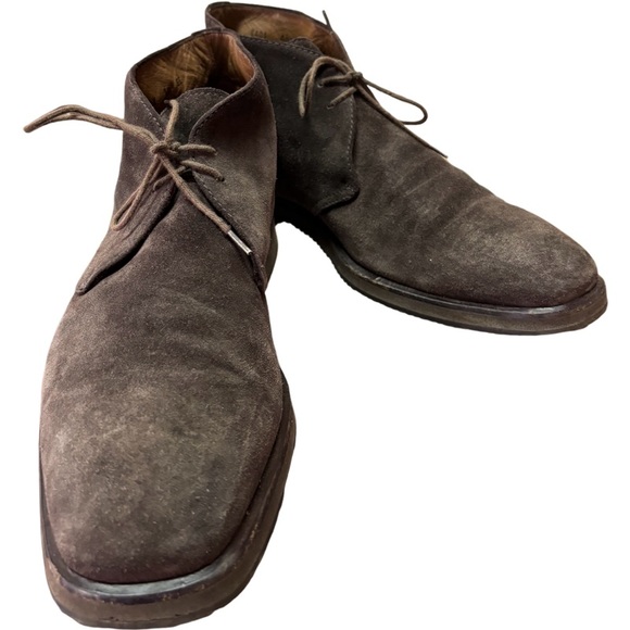 Ermenegildo Zegna Brown Suede Chukka Boots Mens US 10 EE - Picture 6 of 9